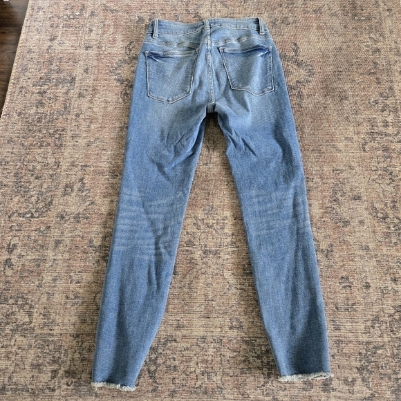 DL1961 Florence Cropped Mid-Rise Instasculpt Skinny Denim Blue Jeans Sanders 27 - Picture 7 of 8